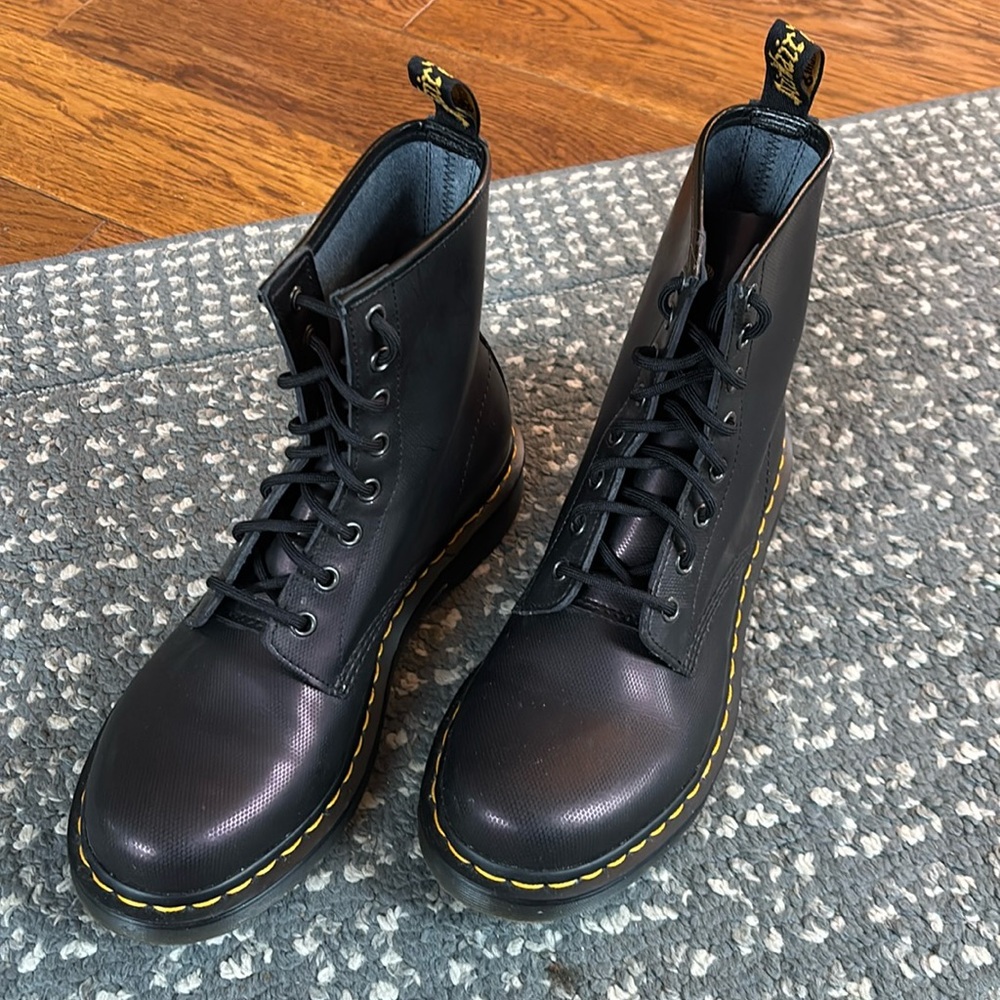 Dr. Martens Deep Purple Leather Boots
